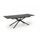 Стол обеденный HALMAR VITORINO черный мрамор/черный 160-220/90